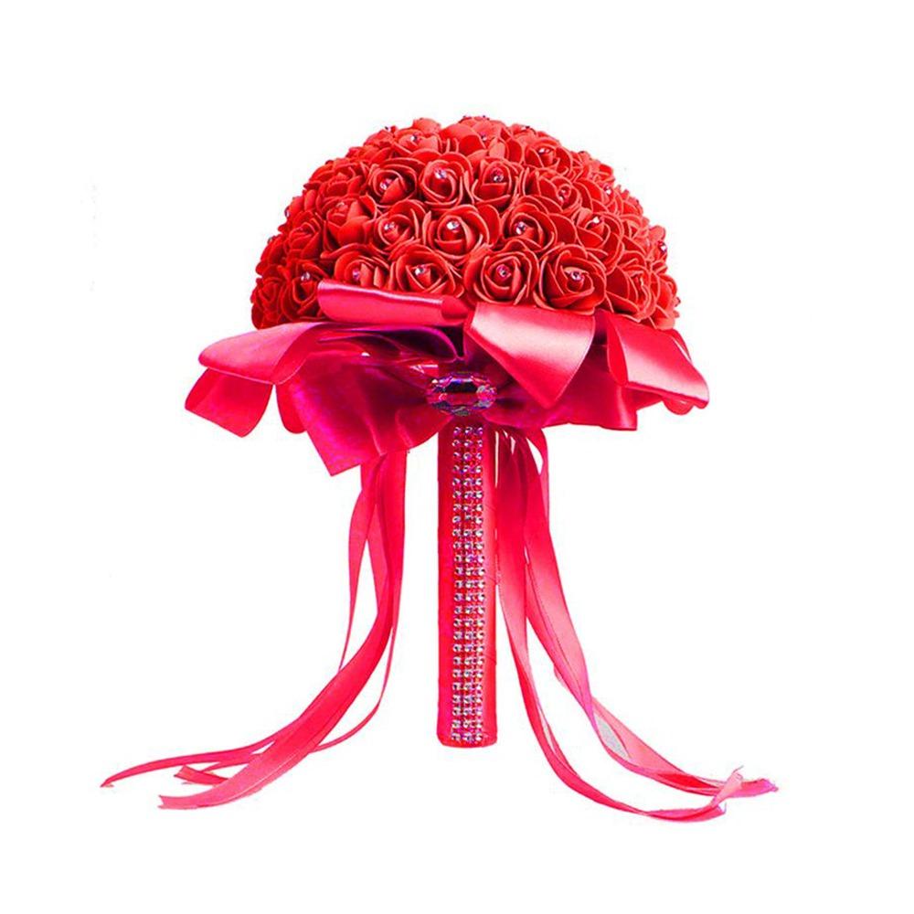 Romantic Wedding Bouquets Pearl Bridal Bouquets Artificial Hand Bouquet  Wedding Accessories