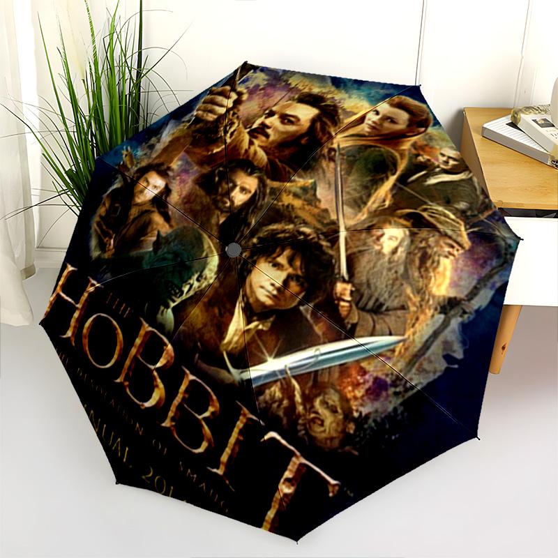 Hobbit Smaug Annual Folding Umbrella Durable Suitable For All Seasons Gift Umbrella Travel
