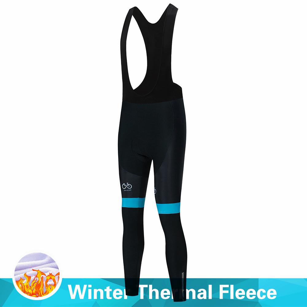 Warm 2023 Salexo Winter Thermal Fleece Cycling Clothes Women Jersey Suit Outdoor Bike MTB Clothing Bib Pants Set Ropa Ciclismo