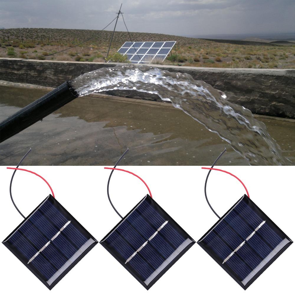 3 Pcs 0.45W 2V Solar Panel Polysilicon Solar Power Cells Durable Solar Panel Cells  Outdoor Trip