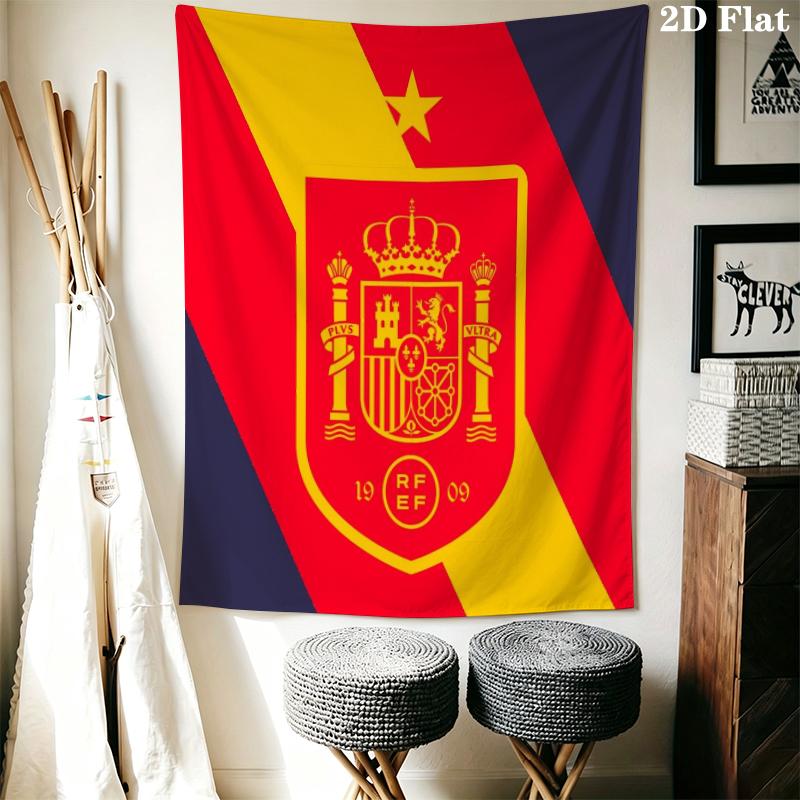 La Roja Wall Tapestry Aesthetic Wall Hanging Printed Fabric Blanket Decorative Tapestries for Bedroom Living Room Home Decor