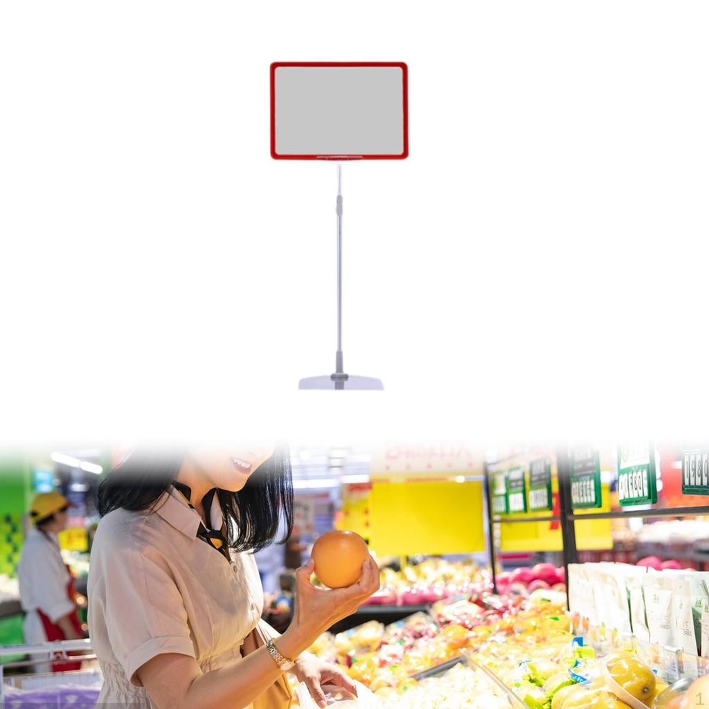 Justerbart skiltstativ gulvstativ Notat Gjenbrukbart, Butikkmerke, Allsidig ramme