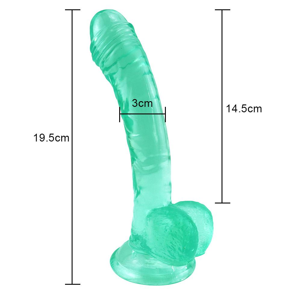 Realistické měkké dildo MoDi sexuální hračky pro ženy s tlustým žaludkem s výkonnou přísavkou Stiff Cock