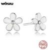 Authentische 100% 925 Sterling Silber Darling Daisies Ohrstecker für Damen Luxus Feinschmuck Mode Geschenk XCHS409