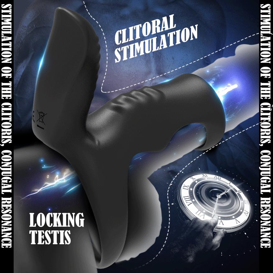 Vibrating Penis Ring Delay Ejaculation Silicone Reusable Semen Cock Rings on For Men Enlargement Sex Toys Clitoral Stimulation for Men Couple Rings