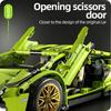 Technical Super Speed Green Sports Car Model Building Blocks Famous Vehicle Assemble Bricks Kid Toys for Adult Gift
