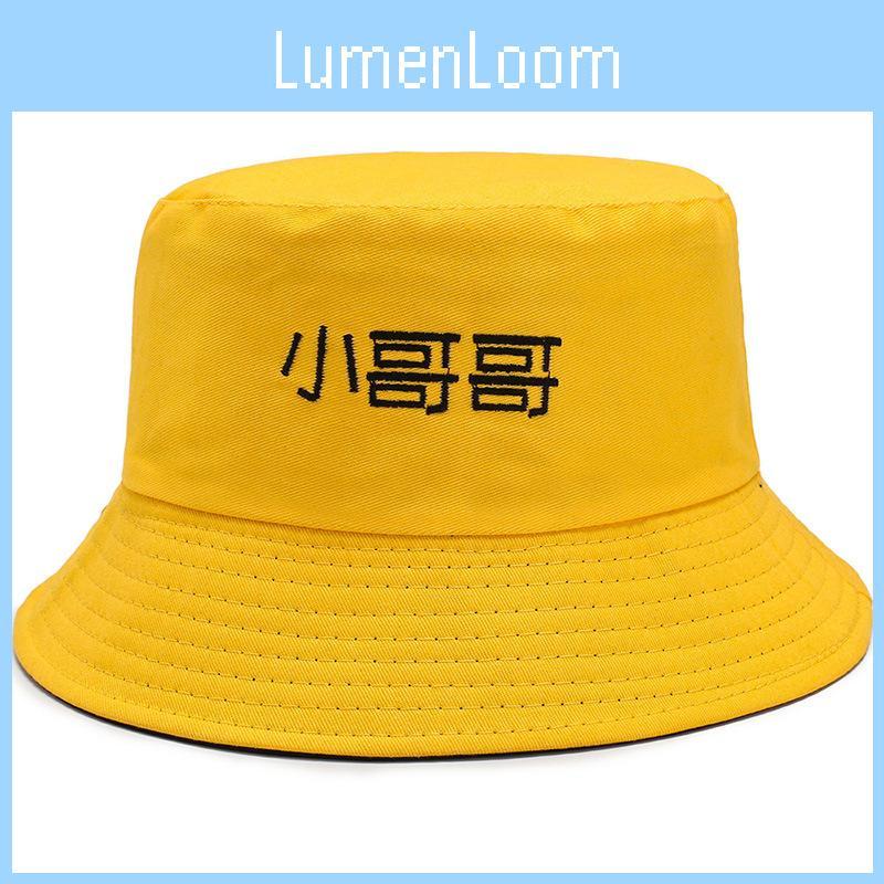 Printed Letter Embroidery Double Faced Bucket Hat Fisherman Hats Fashion Gift