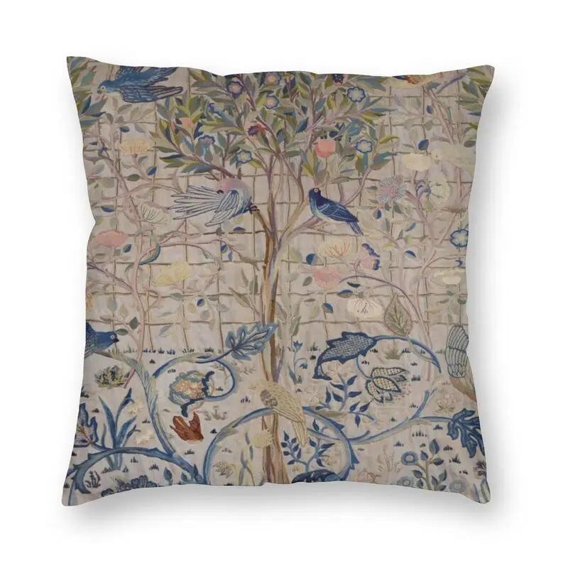 Floral Pattern Bedroom Pillowcase Living Room  Decor Strawberry Thief Red Cushion Cover