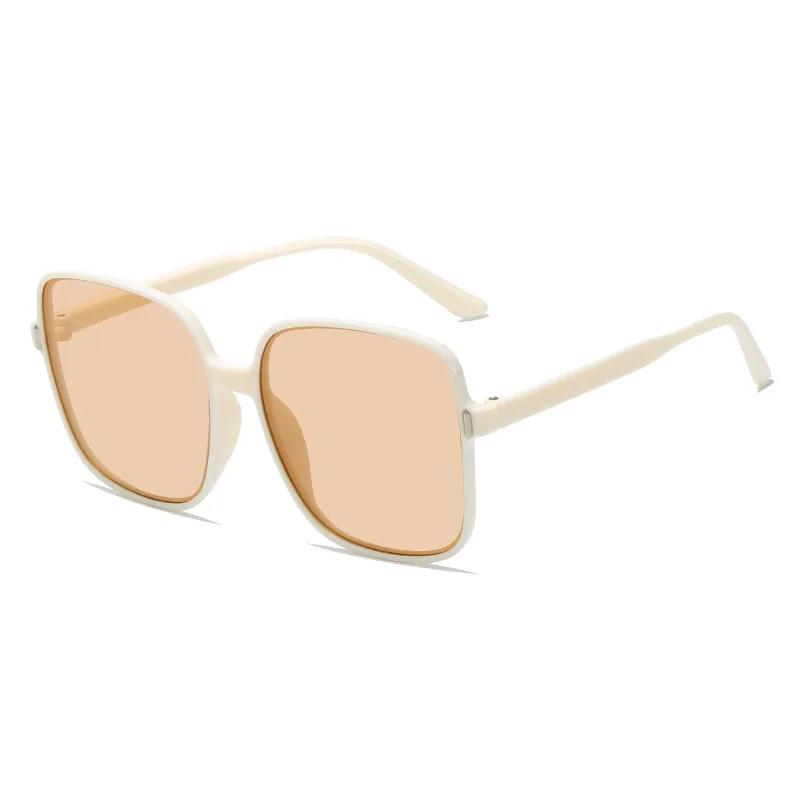 Fashion Men Women Fashion Gradient Sunglasses Outdoor Eye Protection Goggle Shades Eyewear New Trendy Large Square Frame Sun Glasses