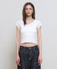 GENERALIDEA Daily Short Sleeve V-Neck T-Shirt [White] / Gf1Lts513