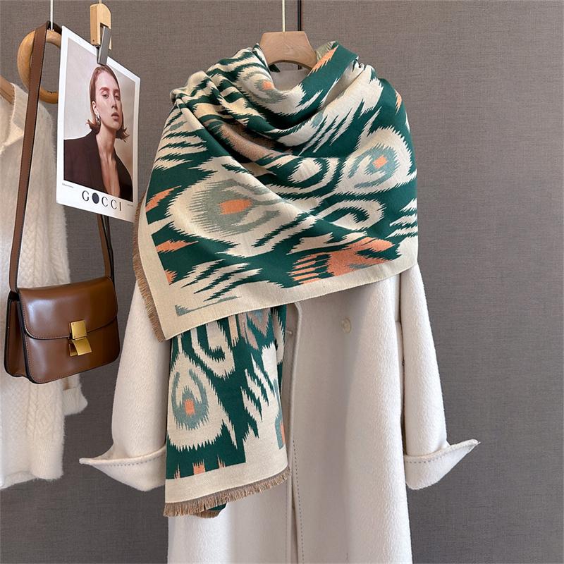 Autumn and Winter Travel Warm Cashmere Shawl Scarf Fashion Women Luxury Print Pashmina Blanket Wraps Female Poncho Bufanda