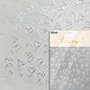 Cat's Eye 5D Gradient European Love Gem Wing Crystal Geometric Colorful Self Adhesive Nail Art Stickers Manicure Decals