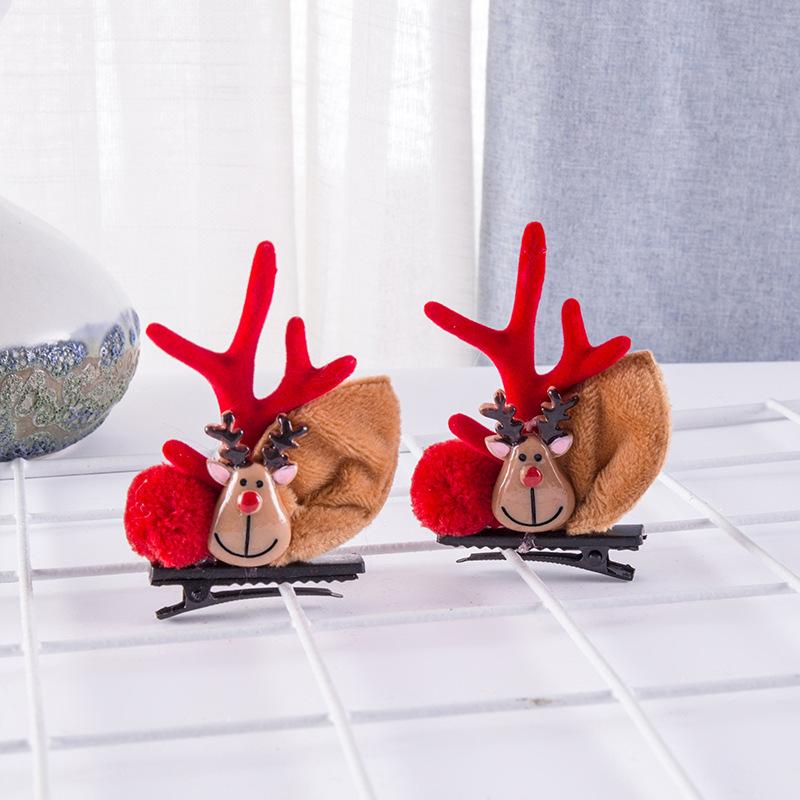 Mori Style Christmas Antler Hair Clips: Cute Fairy Hairpins for Women’s Festive Photos