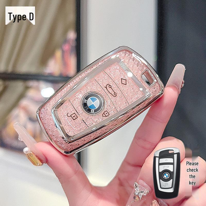 Compatible Key Cover for BMW: 5, 3, 7, 1 Series & X1, X2, X3, X5, X6, X7 Models (530, 525, 320li)