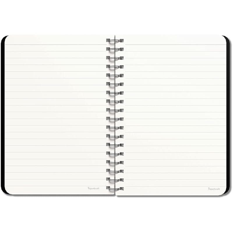 Paperkraft Green Impression 1 Subject Wiro Binding Notebook - Single Line, 160 Pages, 148 Mm X 216 Mm