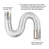Efficient Exhaust Pipe for Gas Water Heater Adjustable Length from 0 65 to 1 5 Meters with Robust Construction