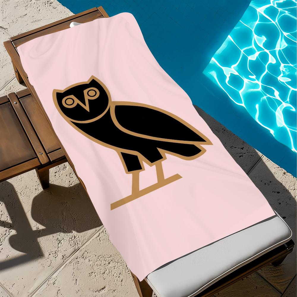 O-OVO Towel Gym Shower Drake Camping Quick Dry Sports Large Beach Towels Soft Pool Gift For OWLS Travel