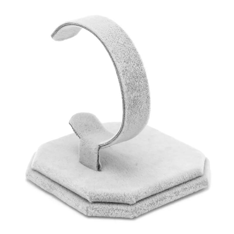 Velvet C-shaped Design Jewelry Bracelet Bracelet Watch Display Stand Bracket