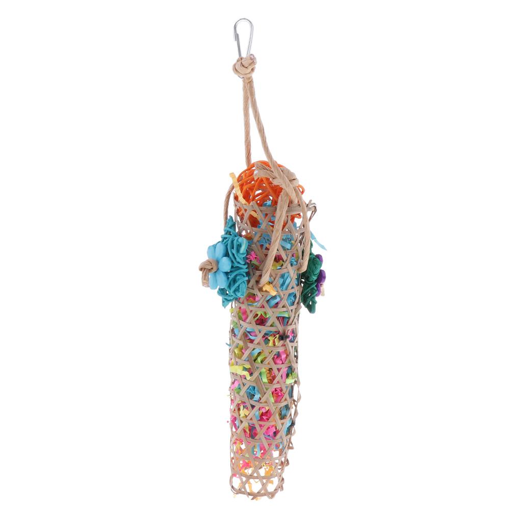 Set of Rattan Toys Birds Chew Macaws