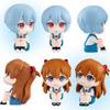 10cm Anime Eva Figur Großer Kopf Ayanami Rei Asuka Langley Soryu Actionfiguren PVC Modell Sammlung Spielzeug Geschenk Schmuckstücke Puppen