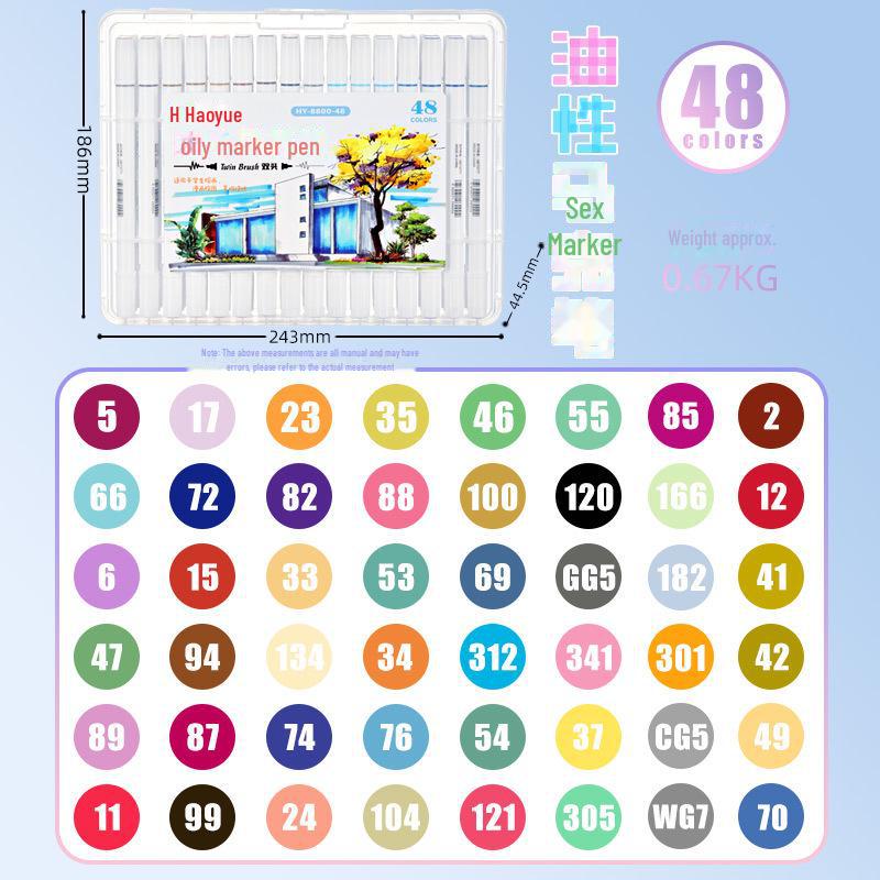 

Детский набор из 24 двухсторонних маркеров для художественных проектов