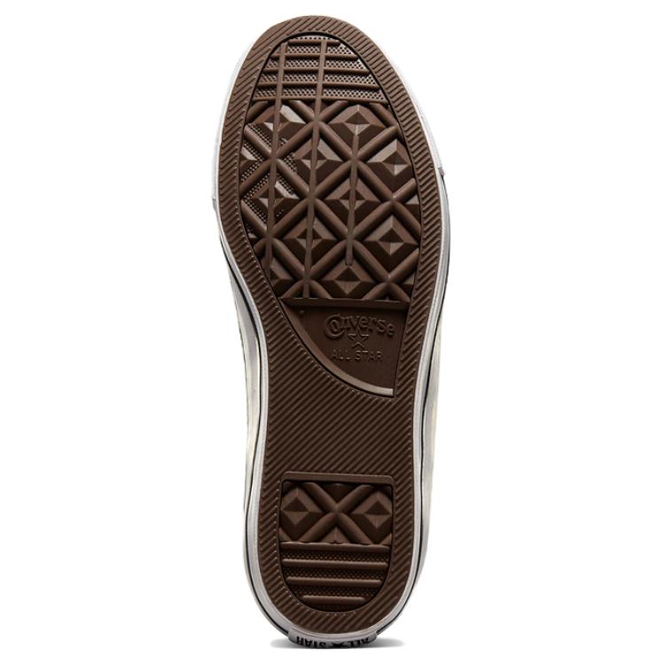 Converse Chuck Taylor All Star Comfortable Versatile Mid-Top Canvas Shoes Unisex Sneakers Brown White A04515C