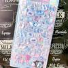 3D Kawaii Cartoon Relief Sticker Cute Crystal Jelly Patch Mirror Scrapbook for Mobile Phone Case School Supplies Stationery