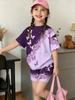 Whimsical 3D Butterfly Print 2 Piece Kids Summer Casual Set Lightweight Short Sleeve Shorts For Unisex Boys Girls