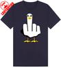 Duck Middle Finger TShirt Funny Graphic Vintage Mens Womens Unisex New Tee Top Casual Style Summer Cottno Regular Short Sleeve