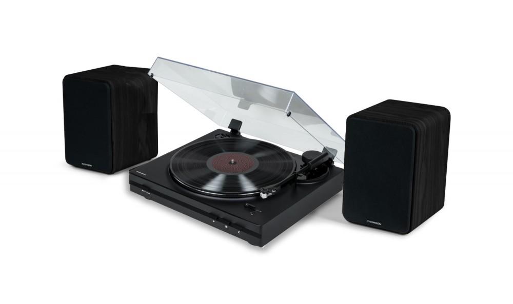 

Turntable with active speakers THOMSON TT350 WS600DUO, Thomson чорний