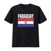 Paraguayan Bold Country Flag Paraguay Pride Unisexs T Shirt Vintage Washed Top For Everyday Wear Homme Breathable Stylish Unisex