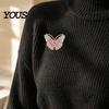 Sweater Brooch Pin Rhinestone Butterfly for Women, Vintage Insect Lapel Pin, Dainty Butterflies Decorative Accessory Clothes Scarf Shawl Dress