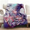 Anime L-Link Click Throw Soft Flannel Blanket Warm Knee Skin-Friendly Throw for Sofa Office Bed Traveling Winter Oversize