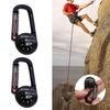 Pocket Survival Device Mini Keychain Multifunction Camping Compasses Thermometer