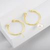 14K Plated Blank Ring Setings Fit Sticky Pearl Ring DIY With Pin Needle Holder Adjustable Live Ring Base Empty Holder Accessorie