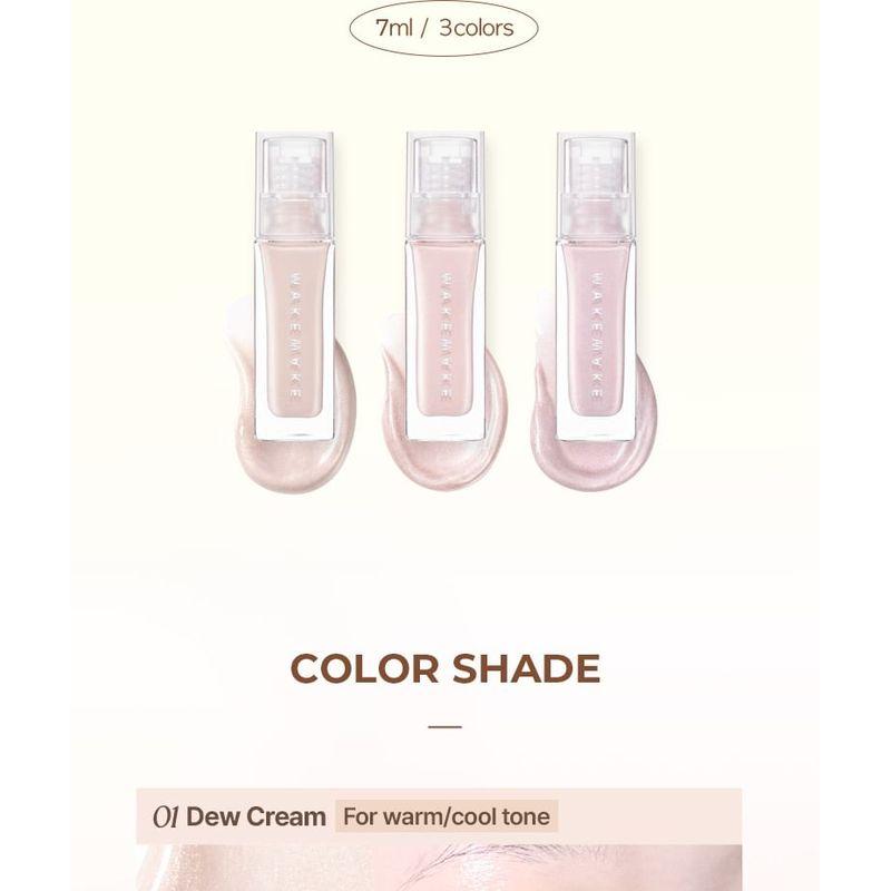 WAKEMAKE - Sheer Glow Liquid Highlighter - 3 Colors