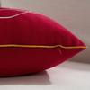 Merry Christmas Embroidered Pillow Cover Simple Cushion Case Cozy Throw Pillowcase  For Home Decor
