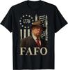 Trump Fafo, Lustiges Fafo Trump Amerikanische Flagge T-Shirt S-5XL