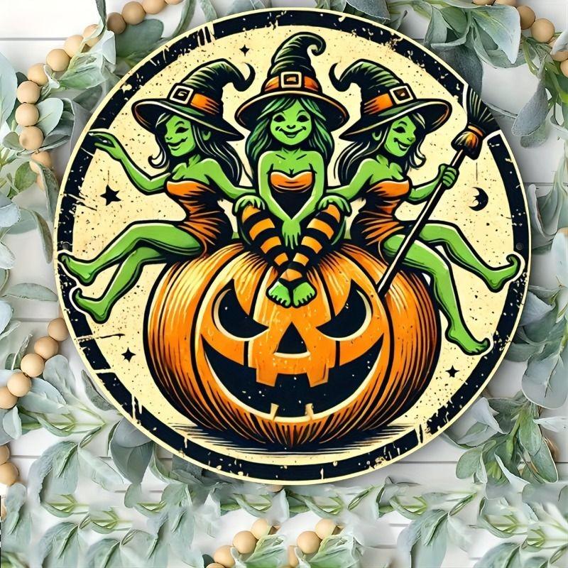 2D Flat Hanging Decorative Metal Sign Hand Painted Art