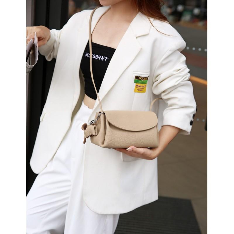 2025 Bag Women s Light Luxury Niche High-end Shoulder Retro All-matching French Mini Crossbody Trendy 22X10X12CM