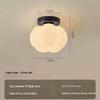 French Retro Ceiling Light with Chinese Corridor Style, Pumpkin-Shaped for Balcony and Entrance Hall