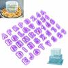 Cutter 40pcsset Icing Mold Mould Alphabet Number Letter Fondant Cake Decorating