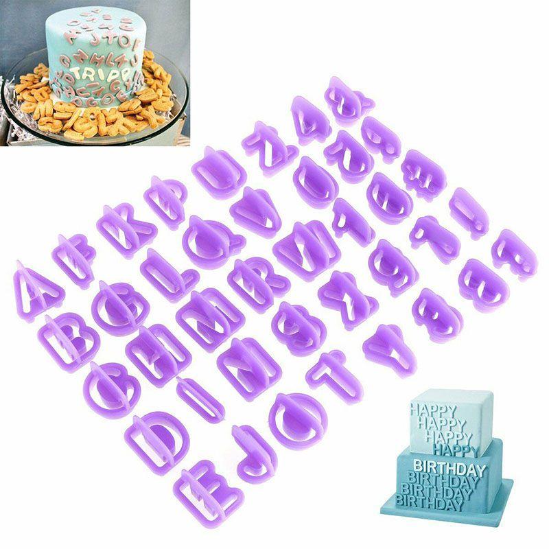 Cutter 40pcsset Icing Mold Mould Alphabet Number Letter Fondant Cake Decorating
