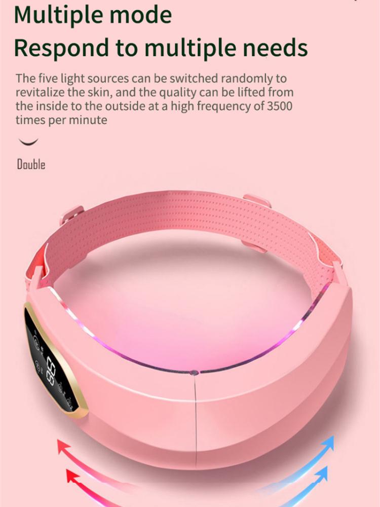 Facial Lifting Device LED Photon Therapy Facial Slimming Vibration Massager Double Chin V-shaped Cheek Lift Face