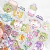 3D Relief Jelly Stickers Cartoon Animal Sticker Candy Ghost Rabbit Aesthetic Stickers Diy Phone Case Diary Stationery Sticker