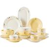 Cream Style Bone China 50-Piece Dinnerware Set