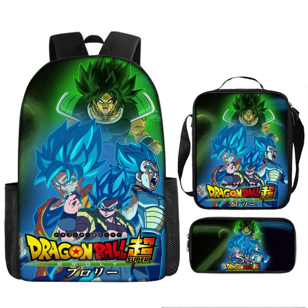 Dragon Ball Student School Bag Cartoon Dragon Ball Super Children'S Backpack, Satchel Pencil Case