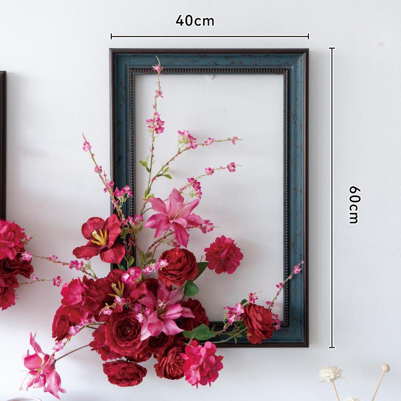 Floral Art Photo Frame Set for Wall and Window Decoration