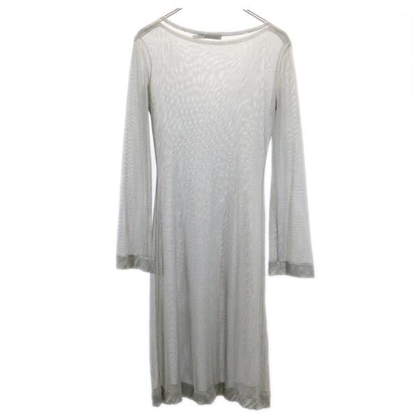 Emporio Armani Made In Italy Long Sleeve One Piece USA4 Gray Women Used