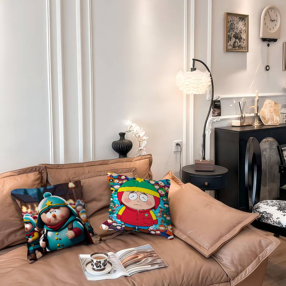 E-Eric Theodore Cartman Kissenbezug Abnehmbarer Waschbarer Kissenbezug – Ganzjahresweichleinen